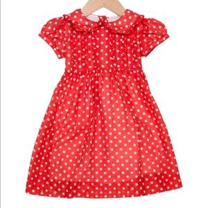 Rachel Riley Girls Polka Dot Dress